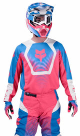 Fox Racing 180 Collect Blu/Pnk Jersey FRONT FACING MODEL
