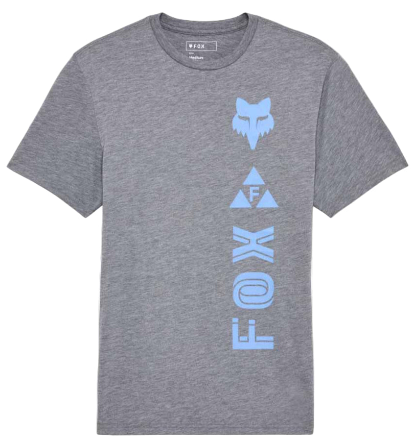 Fox Glyph SS Tech Tee Heather Graphite FRONT 