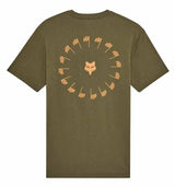 Fox Winners Circle SS Premium Tee Olive Green BACK 