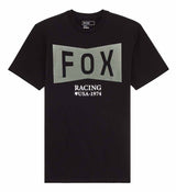Fox Typeface SS Premium Tee Black FRONT 