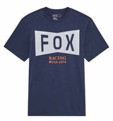 Fox Typeface SS Premium Tee Midnight FRONT 