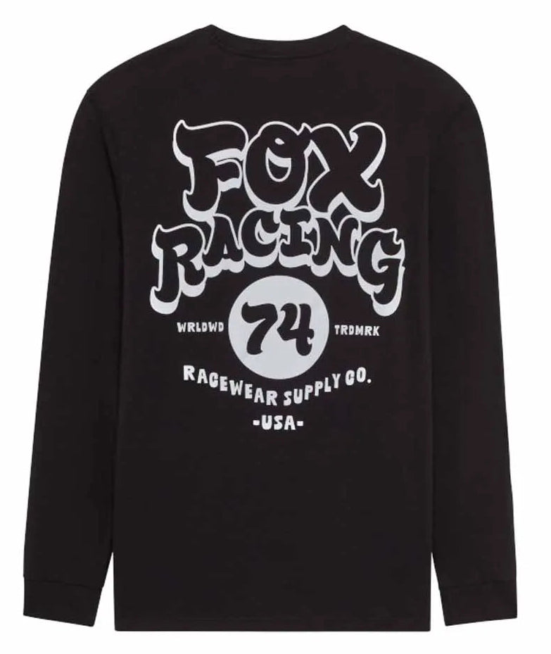 Fox Racewear LS Premium Tee Black BACK 