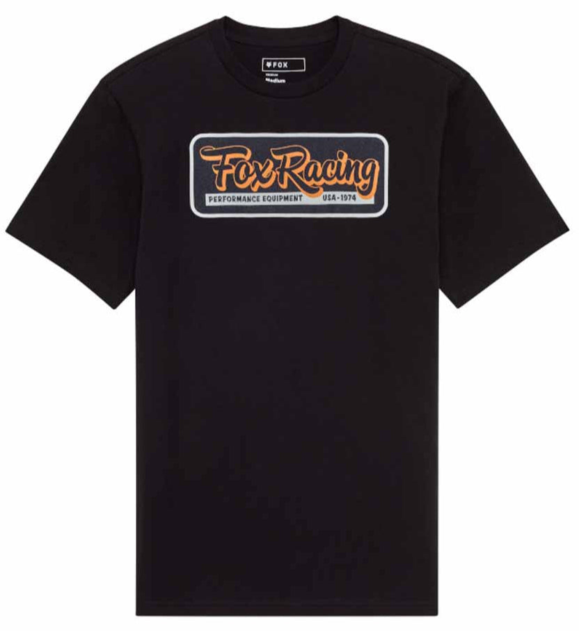 Fox Equipped SS Premium Tee Black FRONT 