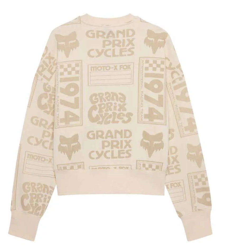 Fox W Circa 74 Fleece Crew Off White BACK 
