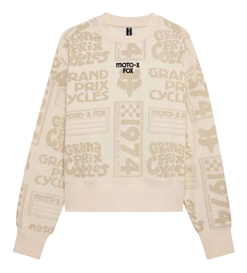 Fox W Circa 74 Fleece Crew Off White FRONT 
