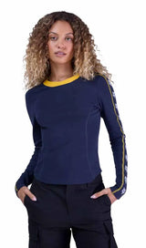 Fox W Circa 74 Fitted Long Sleeve Shirt Midnight FRONT FACING MODEL 