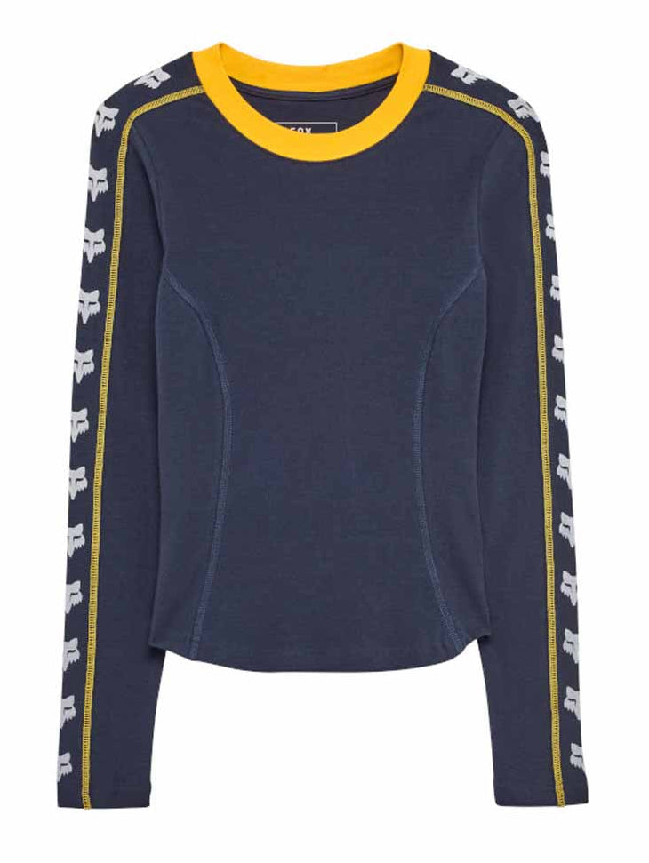 Fox W Circa 74 Fitted Long Sleeve Shirt Midnight FRONT 