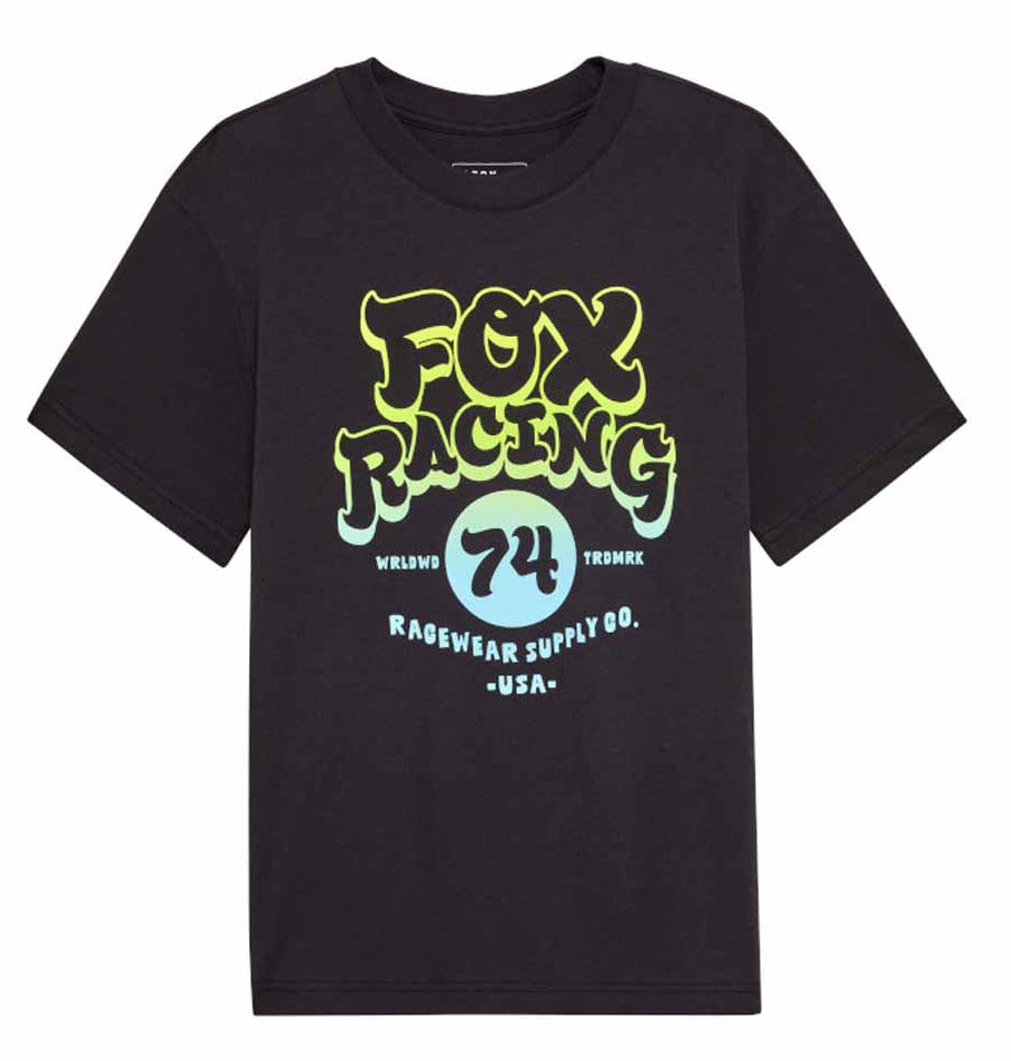 Fox W Racewear SS Tee Black FRONT 