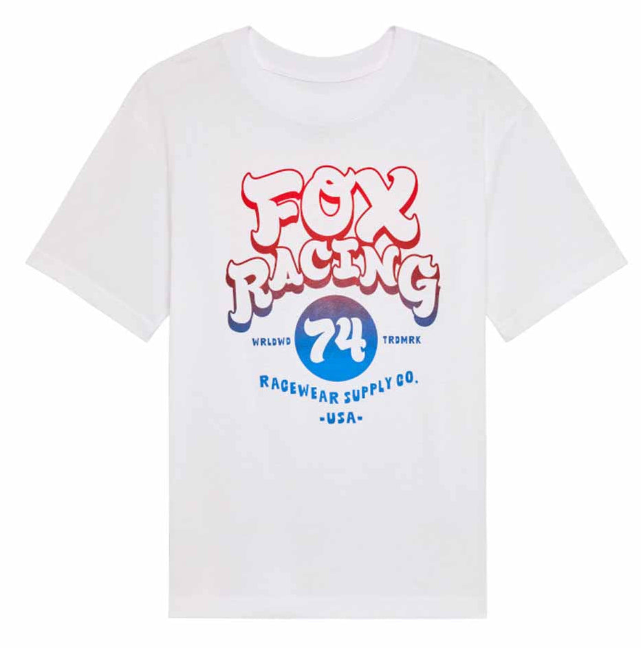 Fox W Racewear SS Tee White FRONT 