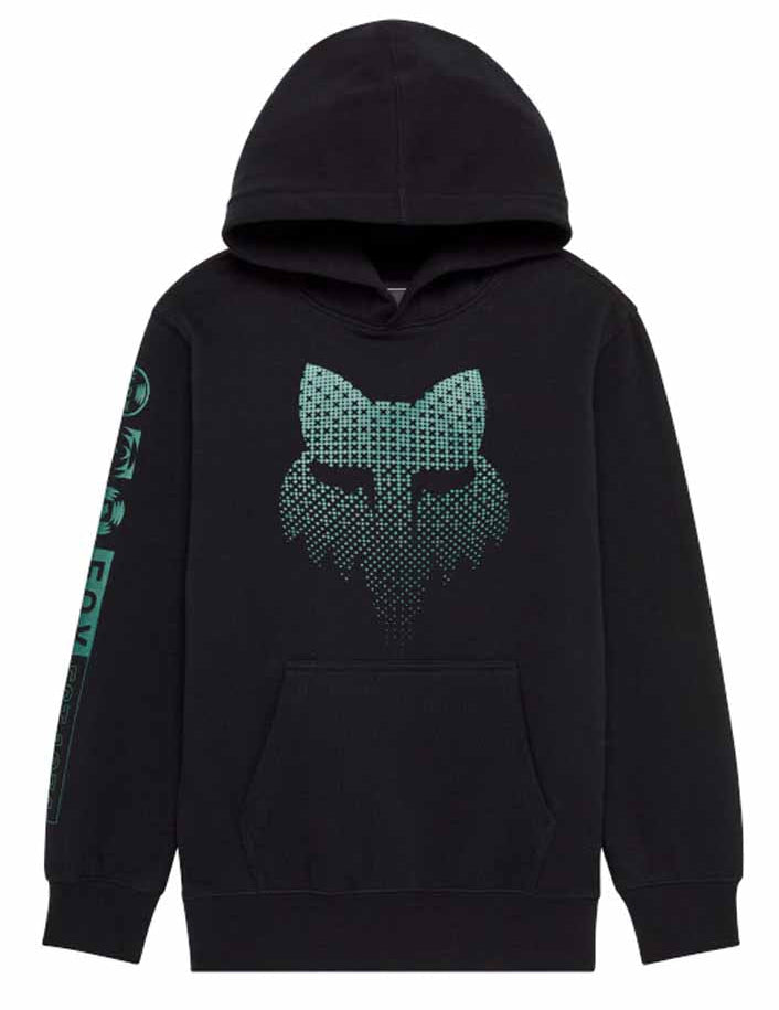 Fox Youth Blur Fleece Pullover Black FRONT