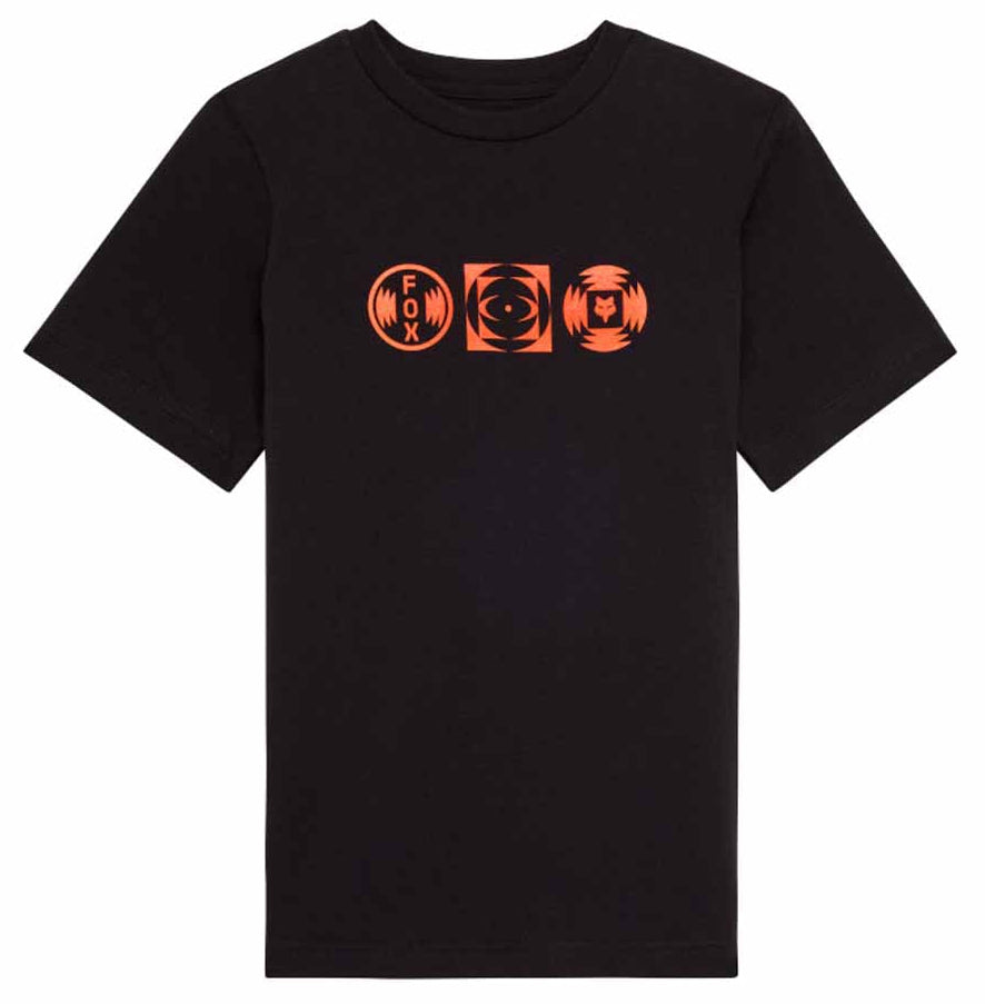 Fox Youth Vision Short Sleeve Tee Black FRONT