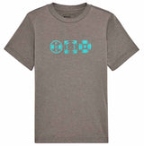 Fox Youth Vision Short Sleeve Tee Heather Graphite FRONT