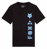 Fox Youth Glyph Short Sleeve Black T-Shirt FRONT 