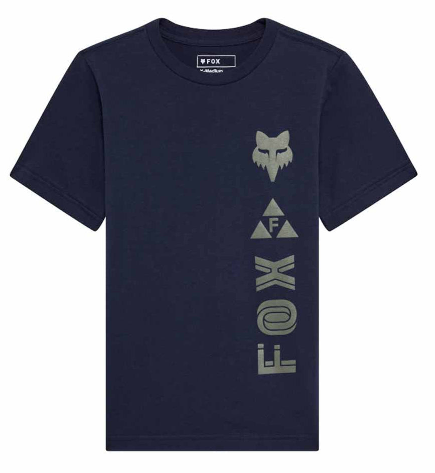 Fox Youth Glyph Short Sleeve Tee Midnight Blue FRONT 
