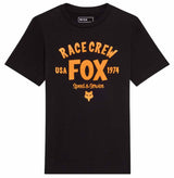 Fox Youth Slogan Short Sleeve Tee Black FRONT