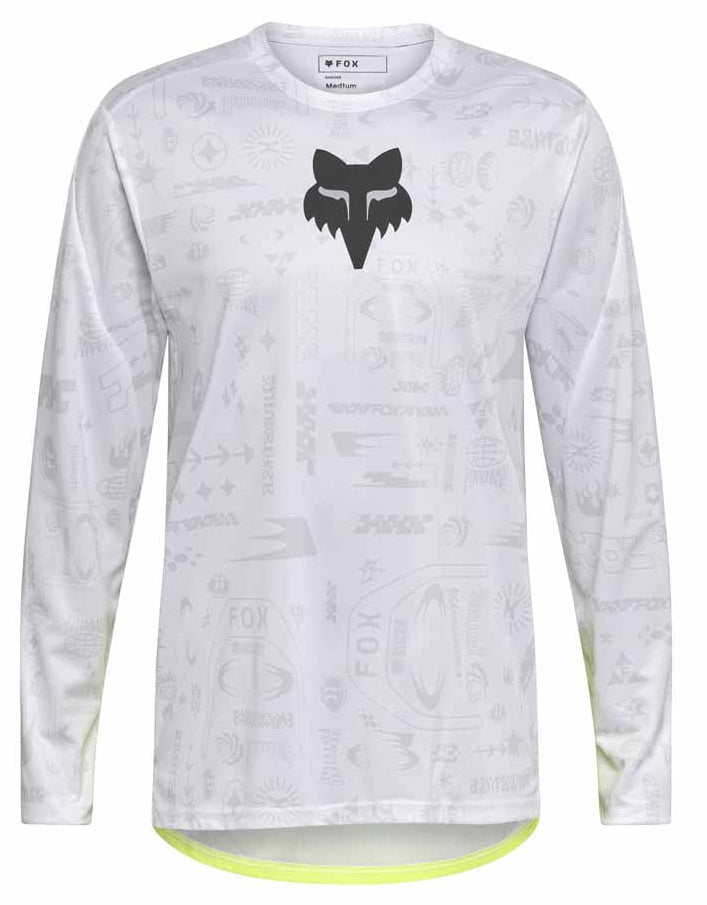 Fox Ranger LS Jersey Lunar SE White FRONT