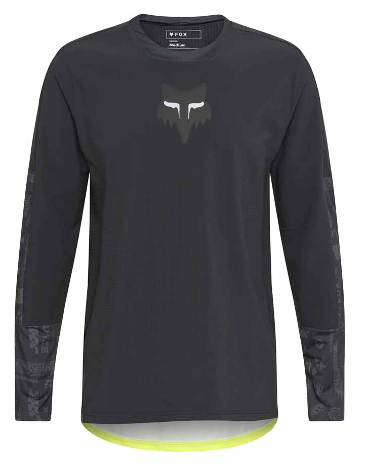 Fox Defend Thermal Jersey Lunar SE Black FRONT 
