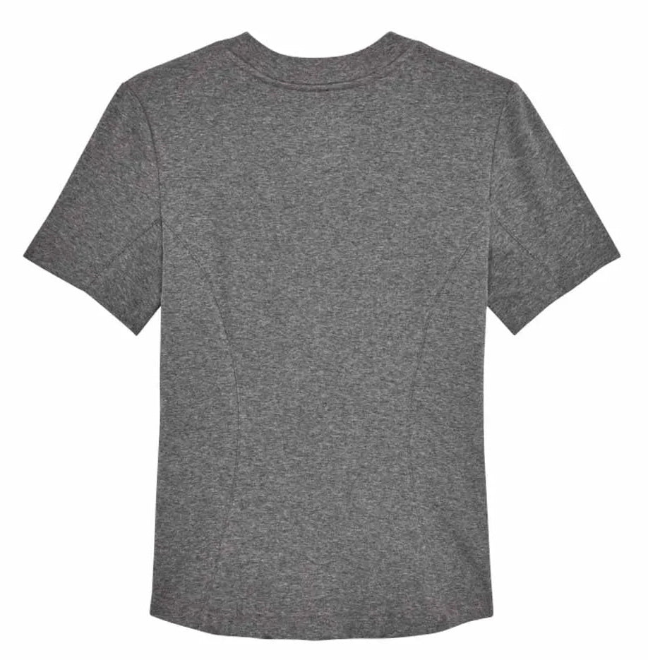 Fox Women's Moto-X Fitted Tee Heather Graphite BACK 