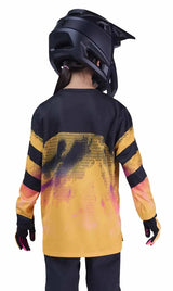 Fox Youth Ranger Long Sleeve Jersey Kairos Tangerine BACK DETAILS