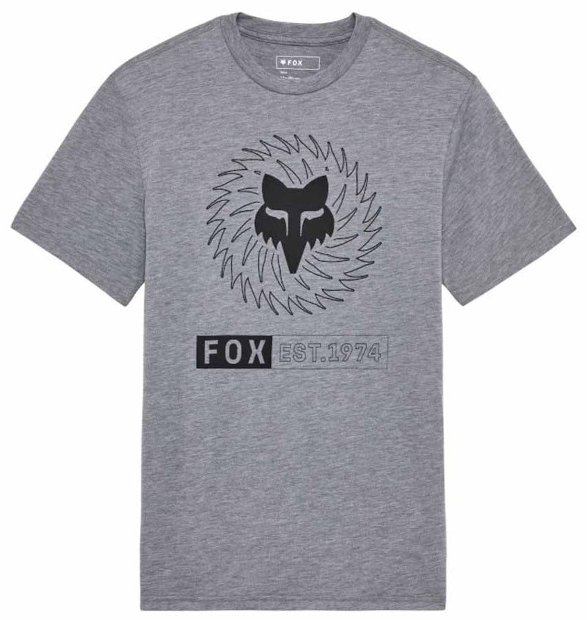 Fox Kairos SS Tech Tee Heather Graphite  FRONT
