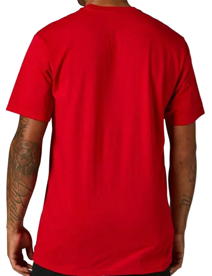 Fox RWT BOX Short Sleeve PREMIUM TEE Flame Red BACK
