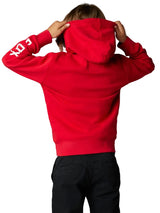 Fox YOUTH TOXSYK PULLOVER FLEECE Flame Red BACK FACING MODEL