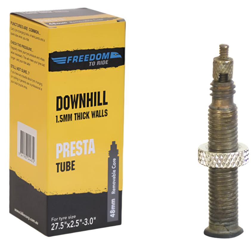 Freedom Tube Downhill F/V 27.5"x2.5-3.0" 48mm Removable Valve