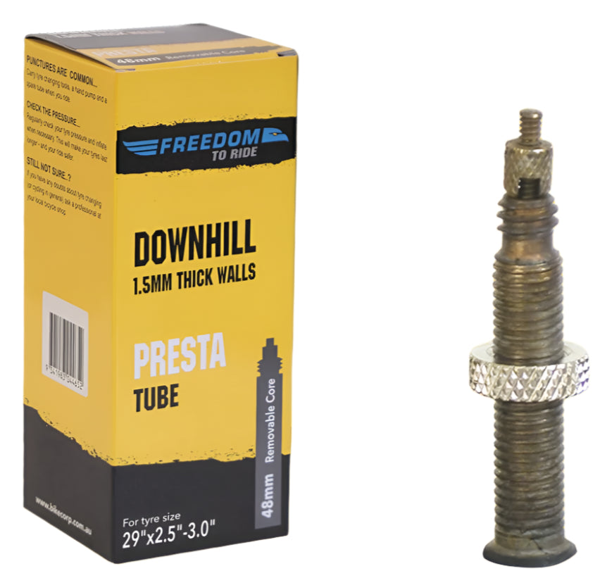 Freedom Tube Downhill F/V 29"x2.5-3.0" 48mm Removable Valve