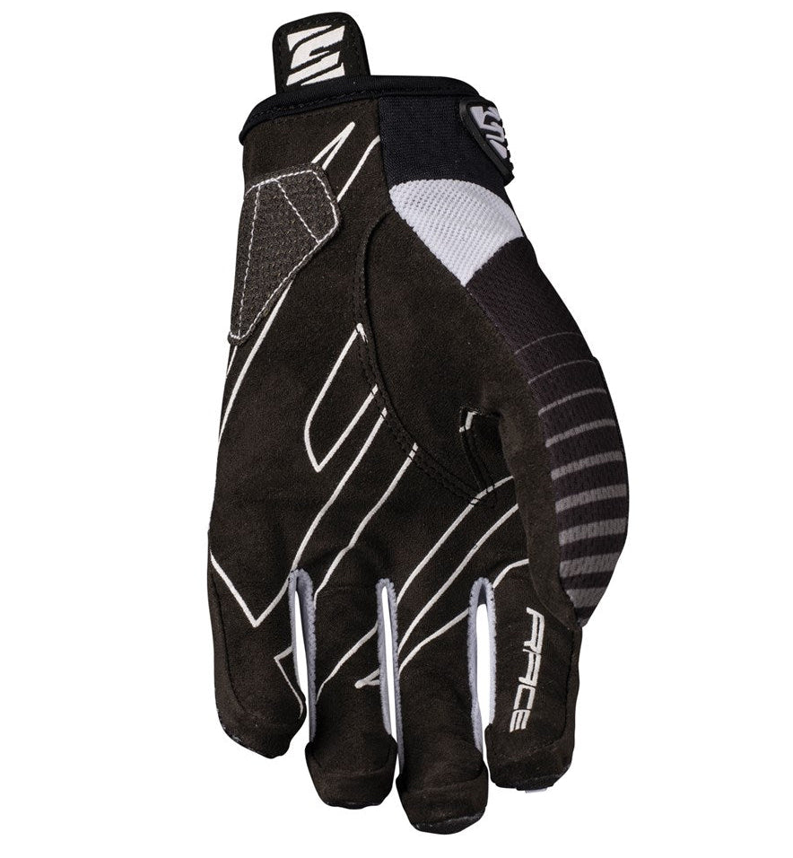 Five 25 Race BMX Kid Gloves Black/White