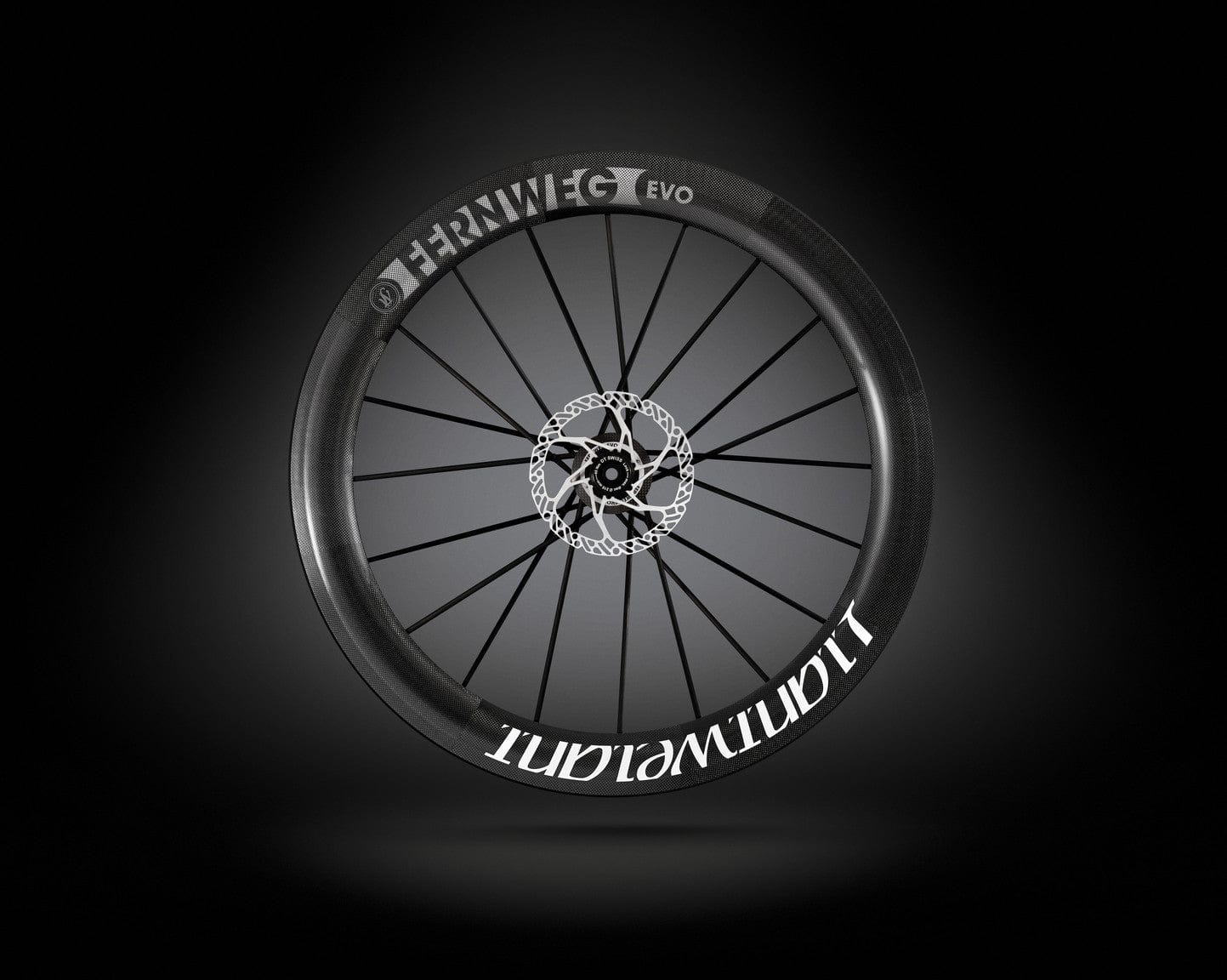 Lightweight Fernweg 63 Evo Schwarz Edition Disc Aero Road Wheelset