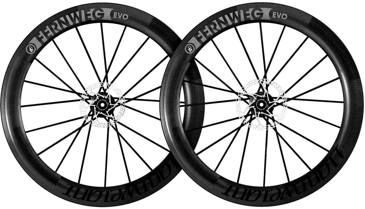 Lightweight Fernweg 63 Evo Schwarz Edition Disc Aero Road Wheelset (Shimano)