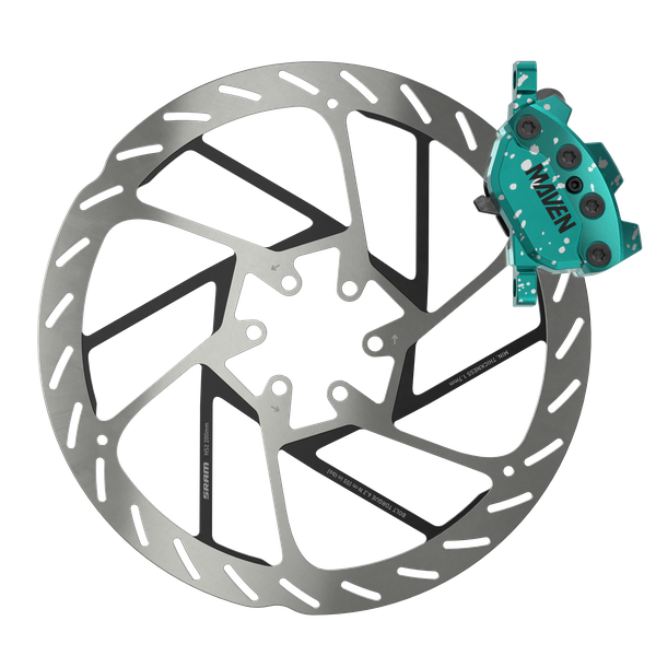 Sram Disc Brake Maven Ultimate Stealth Expert Kit- Aluminum Lever, Ti Hardware