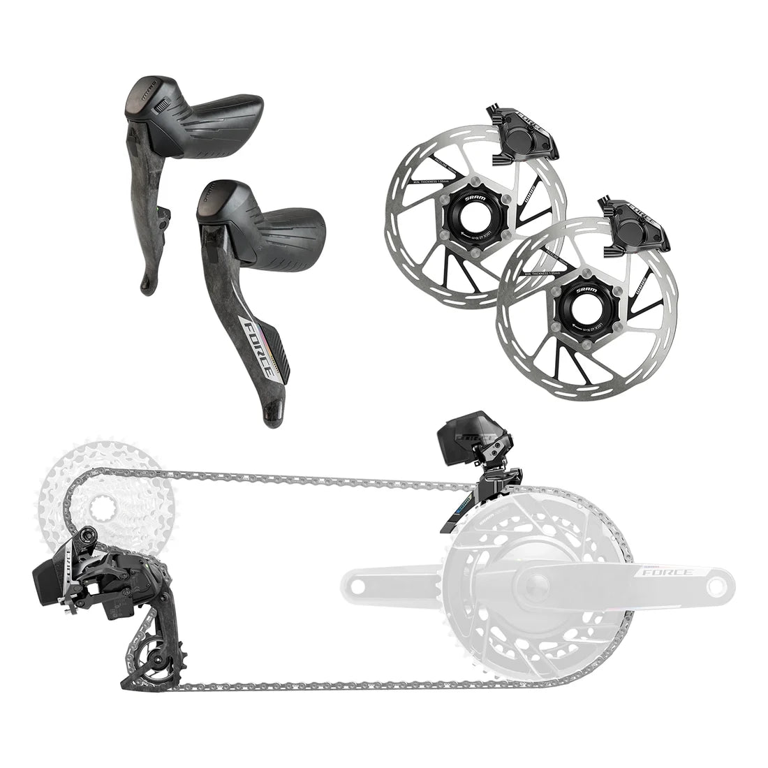 Sram Force AXS 2X E1 Electronic HRD Groupset