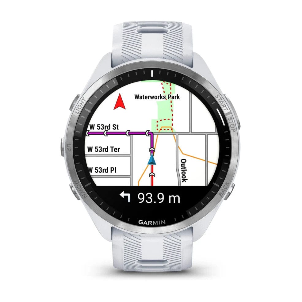 Garmin Forerunner 965 Titanium Bezel w/Whitestone/Powder Grey