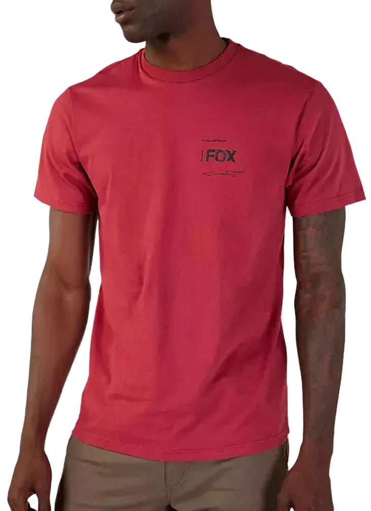 Fox INVENT TOMORROW Short Sleeve PREM TEE Scarlet FRONT