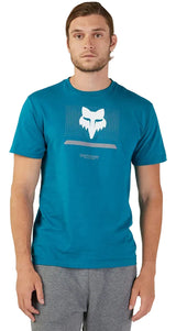 Fox OPTICAL Short Sleeve PREM TEE Maui Blue FRONT FACING MODEL