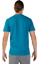 Fox OPTICAL Short Sleeve PREM TEE Maui Blue BACK FACING MODEL