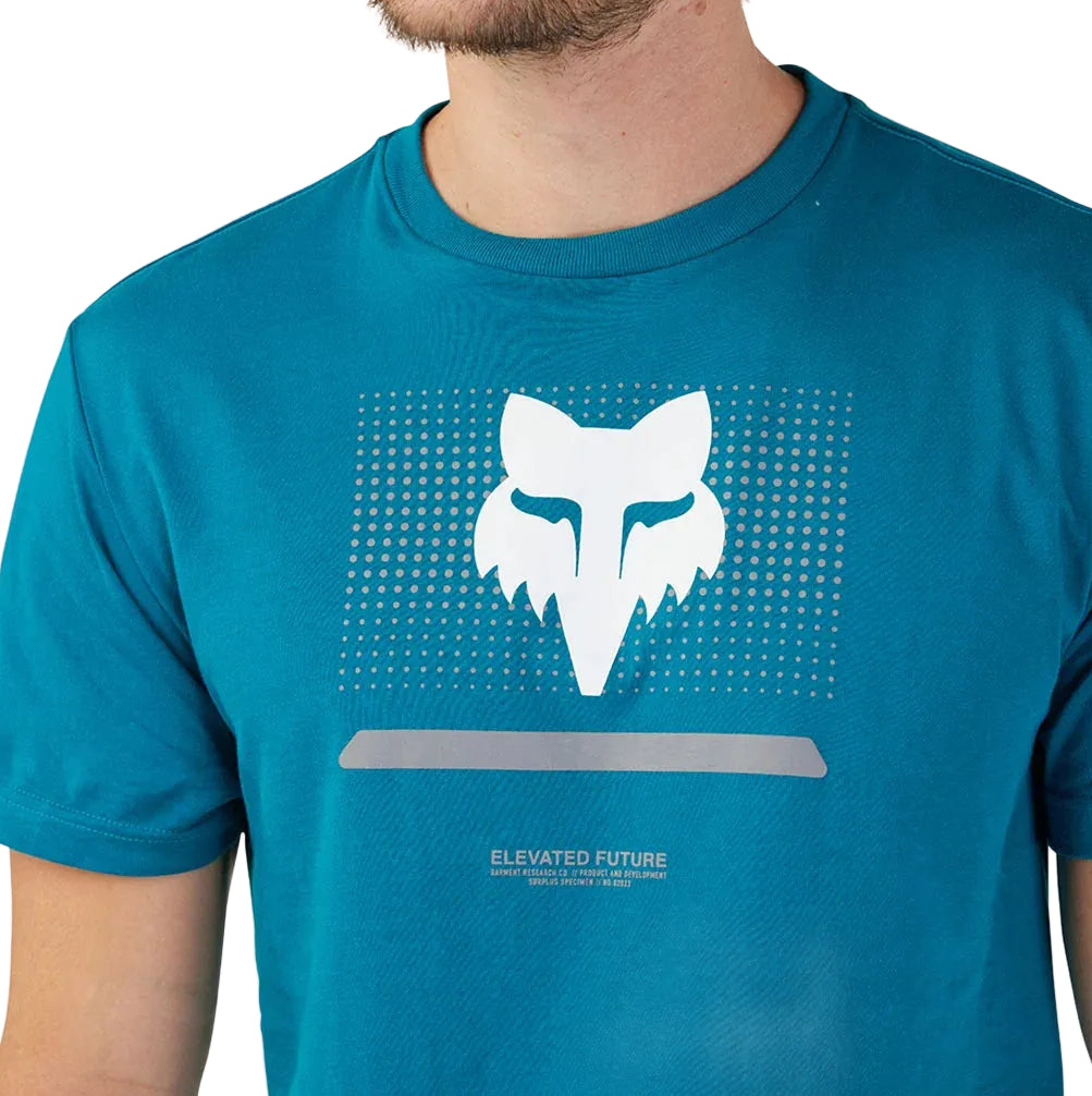 Fox OPTICAL Short Sleeve PREM TEE Maui Blue DETAILS