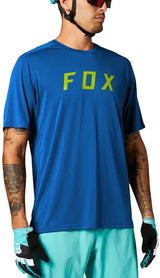 Fox RANGER SS JERSEY FOX - Blue/Yellow Front Facing Model