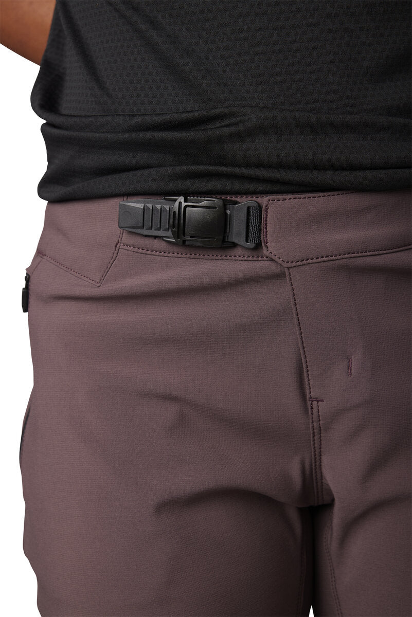 Fox WOMENS DEFEND SHORT - Root Beer FRONT DETAIL