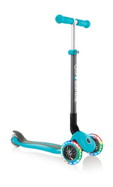 Globber PRIMO Foldable Lights Scooter - Teal