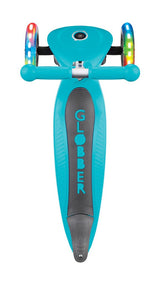 Globber PRIMO Foldable Lights Scooter - Teal