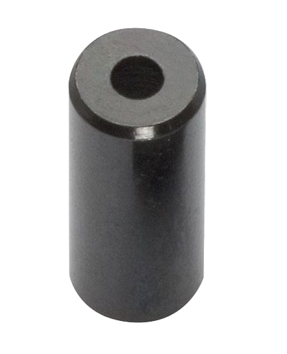 Jagwire 4mm Brass End Cap Black, Bottle of 50