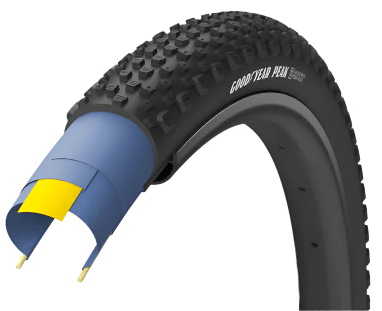 Goodyear Peak Tubeless Ready 700x40 Black - Folding Tyre
