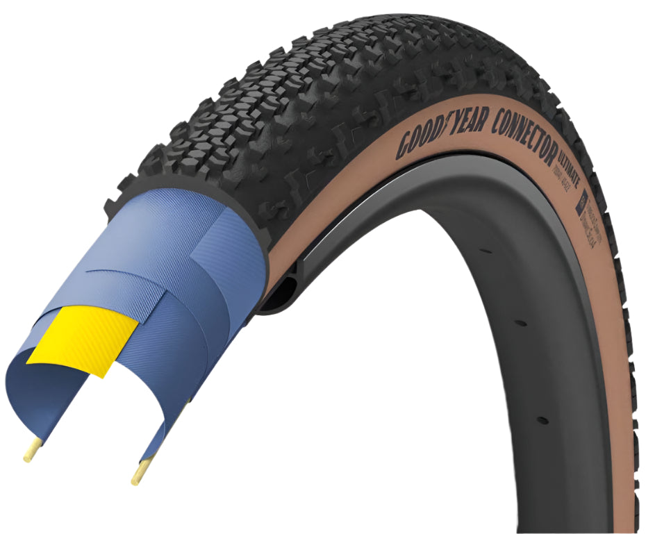 Goodyear Connector Ultimate Tubeless Complete 700x40 Tan - Folding Tyre