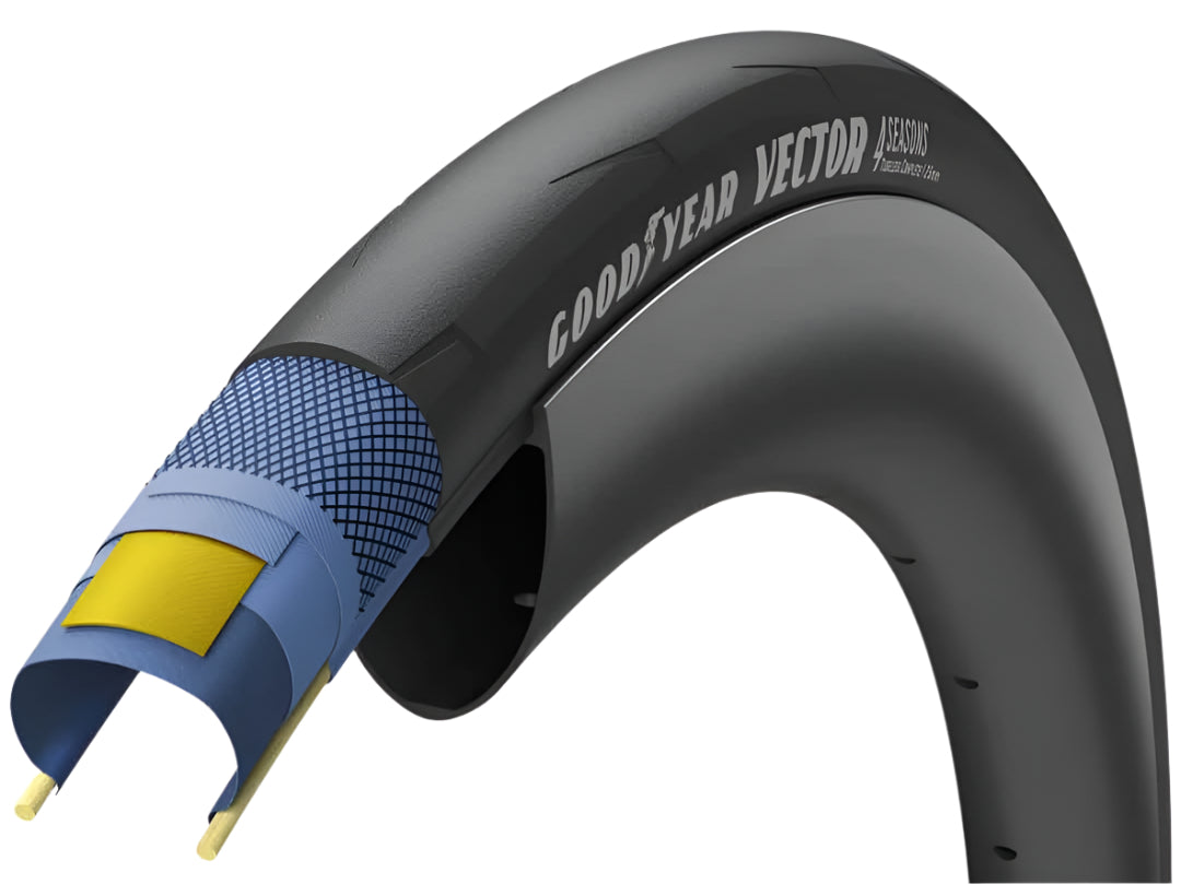 Goodyear Vector 4Seasons Tubeless 700x32 Black - Armour - Folding Tyre