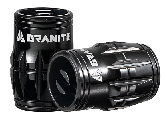 GRANITE JUICY - CNC Schrader Valve Cap with Core Remover 2 Valve Pack