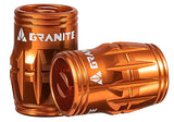 GRANITE JUICY - CNC Schrader Valve Cap with Core Remover 2 Valve Pack