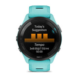 Garmin Forerunner 265 Black Bezel with Aqua/Black Band