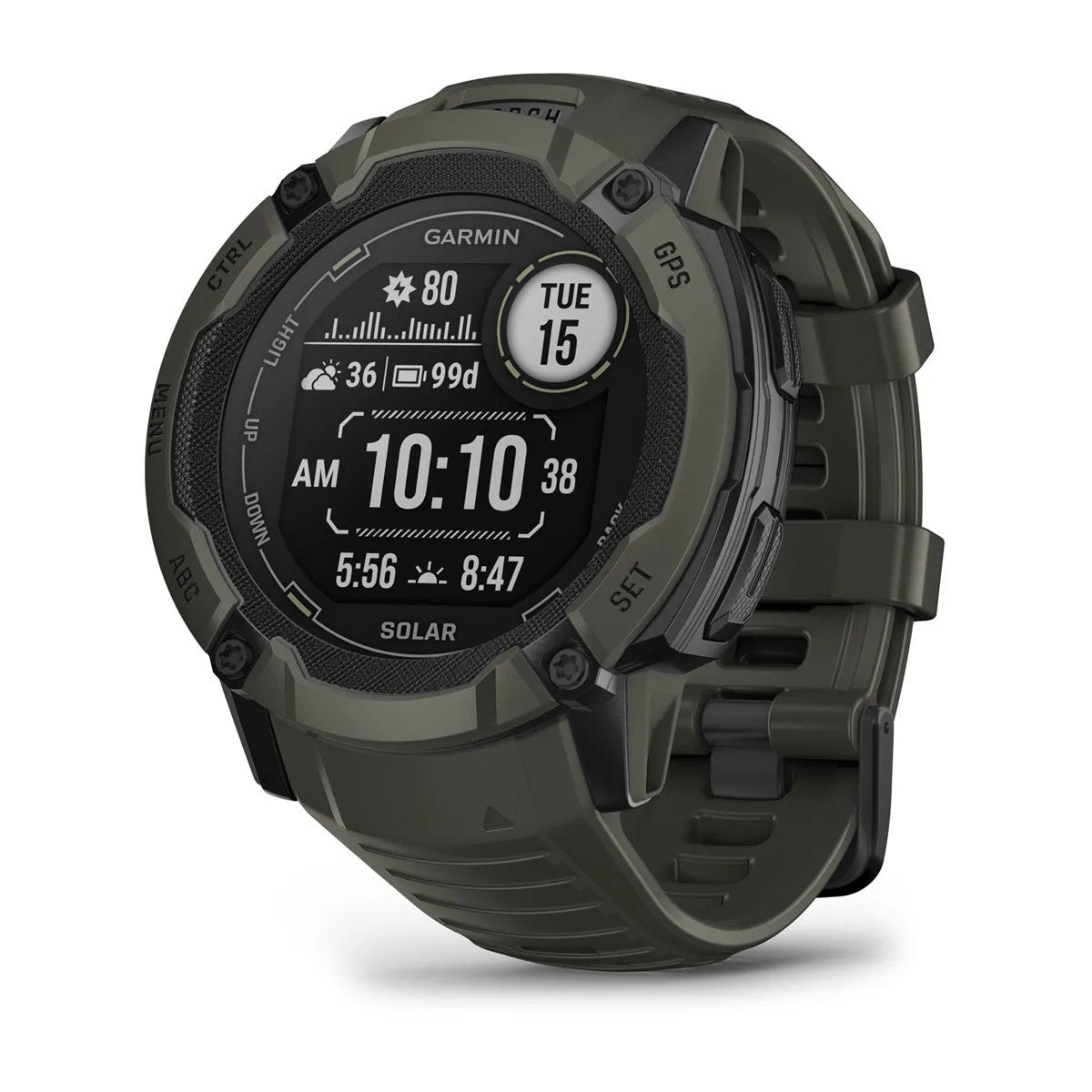 Garmin Instinct 2X Solar Watch Moss